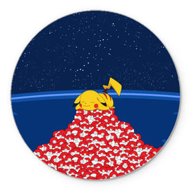 Коврик круглый с принтом Pokemon GO в Новосибирске, резина и полиэстер | круглая форма, изображение наносится на всю лицевую часть | pikachu | pokeball | pokemon go | доллар | золото | игра | пикачу | покебол | покемон