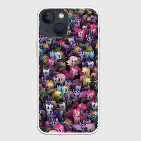 Чехол для iPhone 13 mini с принтом My Little Pony. Персонажи в Новосибирске,  |  | stickerbombing