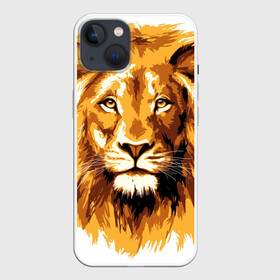 Чехол для iPhone 13 с принтом Король джунглей в Новосибирске,  |  | lion | грива | дикая кошка | добыча | животное | зверь | искусство | картина | клыки | когти | король джунглей | лев | макет | мясо | набросок | портрет | хищник | царь зверей | эскиз