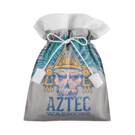 Подарочный 3D мешок с принтом Aztec Warriors в Новосибирске, 100% полиэстер | Размер: 29*39 см | античный | ацтеки | гранж | живопись | культура | майя | орнамент | ретро | старинный | элемент