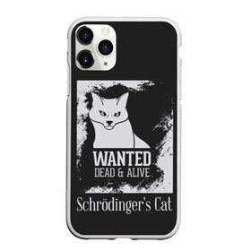 Чехол для iPhone 11 Pro Max матовый с принтом Wanted Cat в Новосибирске, Силикон |  | Тематика изображения на принте: белое | котик | кошка | надписи | новинки | прикольные | рисунок | черное