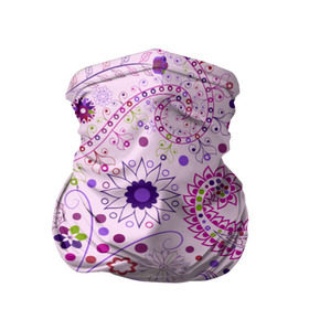 Бандана-труба 3D с принтом Lady Butterfly в Новосибирске, 100% полиэстер, ткань с особыми свойствами — Activecool | плотность 150‒180 г/м2; хорошо тянется, но сохраняет форму | винтаж | воздушный | индийские | кружева | новинки | узор | цветок | цветочный | этнические