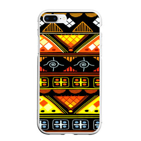 Чехол для iPhone 7Plus/8 Plus матовый с принтом Element ethnic в Новосибирске, Силикон | Область печати: задняя сторона чехла, без боковых панелей | орнамент | полосы | этно