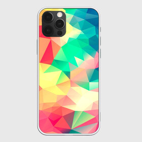 Чехол для iPhone 12 Pro Max с принтом Frenza в Новосибирске, Силикон |  | геометрия | полигоны | разноцветный яркий