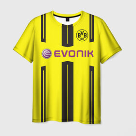 Мужская футболка 3D с принтом Borussia Dortmund в Новосибирске, 100% полиэфир | прямой крой, круглый вырез горловины, длина до линии бедер | боруссия | дортмунд
