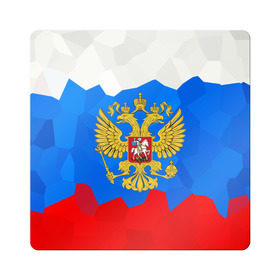 Магнит виниловый Квадрат с принтом Россия в Новосибирске, полимерный материал с магнитным слоем | размер 9*9 см, закругленные углы | россия