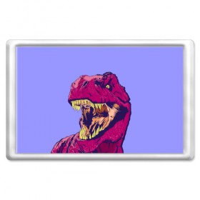 Магнит 45*70 с принтом rex в Новосибирске, Пластик | Размер: 78*52 мм; Размер печати: 70*45 | dinosaur | t rex | динозавр | рекс | тирекс