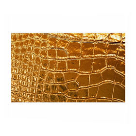 Бумага для упаковки 3D с принтом Золотой Крокодил в Новосибирске, пластик и полированная сталь | круглая форма, металлическое крепление в виде кольца | Тематика изображения на принте: gold | texture | глянец | золото | кожа | крокодил | текстура
