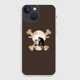 Чехол для iPhone 13 mini с принтом Черепушка One Piece в Новосибирске,  |  | Тематика изображения на принте: anime | one piece | аниме | большой куш | луффи | соломенная шляпа