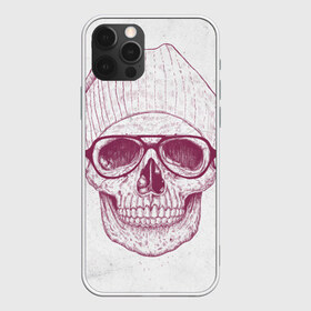 Чехол для iPhone 12 Pro Max с принтом Cool Skull в Новосибирске, Силикон |  | Тематика изображения на принте: красивый | крутой | очки | рисунок | узор | череп