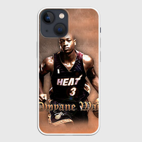 Чехол для iPhone 13 mini с принтом Баскетболист Dwyane Wade в Новосибирске,  |  | Тематика изображения на принте: chicago bulls | баскетбол | буллз | дуэйн уэйд | нба | чикаго