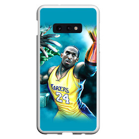 Чехол для Samsung S10E с принтом Kobe Bryant в Новосибирске, Силикон | Область печати: задняя сторона чехла, без боковых панелей | kobe bryant | lakers | los angeles lakers | nba. | баскетбол | баскетболист | коби брайант | лайкерс | лос анджелес лейкерс | нба