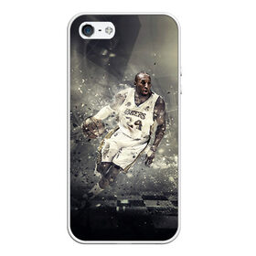 Чехол для iPhone 5/5S матовый с принтом Kobe Bryant в Новосибирске, Силикон | Область печати: задняя сторона чехла, без боковых панелей | kobe bryant | lakers | los angeles lakers | nba. | баскетбол | баскетболист | коби брайант | лайкерс | лос анджелес лейкерс | нба