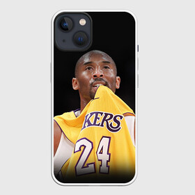 Чехол для iPhone 13 с принтом Kobe Bryant в Новосибирске,  |  | kobe bryant | lakers | los angeles lakers | nba. | баскетбол | баскетболист | коби брайант | лайкерс | лос анджелес лейкерс | нба