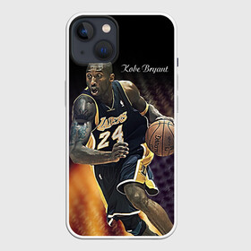Чехол для iPhone 13 с принтом Kobe Bryant в Новосибирске,  |  | kobe bryant | lakers | los angeles lakers | nba. | баскетбол | баскетболист | коби брайант | лайкерс | лос анджелес лейкерс | нба