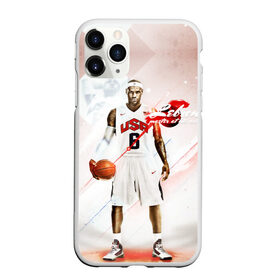 Чехол для iPhone 11 Pro матовый с принтом LeBron James в Новосибирске, Силикон |  | cleveland cavaliers | lebron james | nba. | баскетбол | баскетболист | джеймс леброн | кливленд кавальерс | нба