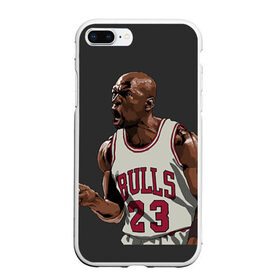 Чехол для iPhone 7Plus/8 Plus матовый с принтом Michael Jordan в Новосибирске, Силикон | Область печати: задняя сторона чехла, без боковых панелей | chicago bulls | michael jeffrey jordan | nba. | баскетбол | баскетболист | вашингтон уизардс | майкл джордан | нба | чикаго | чикаго буллз