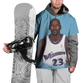 Накидка на куртку 3D с принтом Michael Jordan в Новосибирске, 100% полиэстер |  | chicago bulls | michael jeffrey jordan | nba. | баскетбол | баскетболист | вашингтон уизардс | майкл джордан | нба | чикаго | чикаго буллз