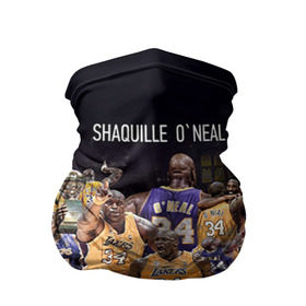 Бандана-труба 3D с принтом Shaquille O`Neal в Новосибирске, 100% полиэстер, ткань с особыми свойствами — Activecool | плотность 150‒180 г/м2; хорошо тянется, но сохраняет форму | Тематика изображения на принте: shaquille oneal | баскетболист | нба | шакил онил