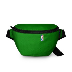 Поясная сумка 3D с принтом Boston Celtics в Новосибирске, 100% полиэстер | плотная ткань, ремень с регулируемой длиной, внутри несколько карманов для мелочей, основное отделение и карман с обратной стороны сумки застегиваются на молнию | boston celtics | бостон | бостон селтикс | нба | селтикс