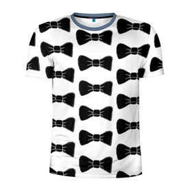 Мужская футболка 3D спортивная с принтом Жених в Новосибирске, 100% полиэстер с улучшенными характеристиками | приталенный силуэт, круглая горловина, широкие плечи, сужается к линии бедра | бабочки | банты | галстуки | паттерн