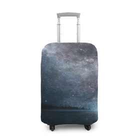 Чехол для чемодана 3D с принтом Звездное небо в Новосибирске, 86% полиэфир, 14% спандекс | двустороннее нанесение принта, прорези для ручек и колес | вселенная | галактика | звезды | небо | ночь