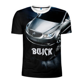 Мужская футболка 3D спортивная с принтом Buick в Новосибирске, 100% полиэстер с улучшенными характеристиками | приталенный силуэт, круглая горловина, широкие плечи, сужается к линии бедра | buick | lacrosse | авто | автомобиль | бьюик | водитель | лакросс | машина | спорткар