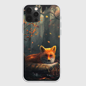 Чехол для iPhone 12 Pro Max с принтом Лиса в Новосибирске, Силикон |  | autum | forest | fox | лес | лиса | осень