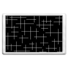 Магнит 45*70 с принтом Geometric (2) в Новосибирске, Пластик | Размер: 78*52 мм; Размер печати: 70*45 | geometric | белый | геометрик | линии | текстура | чёрный