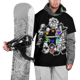 Накидка на куртку 3D с принтом Undertale 2 в Новосибирске, 100% полиэстер |  | альфис | андайн | андертейл | асгор | дримурр | меттатон | папирус | подземелье | санс | ториэль | флауи | фриск