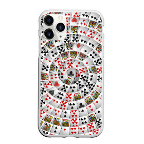 Чехол для iPhone 11 Pro матовый с принтом Игральные карты 3 в Новосибирске, Силикон |  | карты | настольные игры | пасьянс | покер