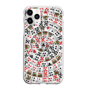 Чехол для iPhone 11 Pro Max матовый с принтом Игральные карты 3 в Новосибирске, Силикон |  | карты | настольные игры | пасьянс | покер