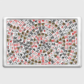 Магнит 45*70 с принтом Игральные карты 3 в Новосибирске, Пластик | Размер: 78*52 мм; Размер печати: 70*45 | карты | настольные игры | пасьянс | покер