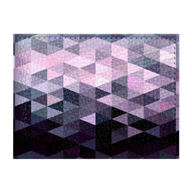Обложка для студенческого билета с принтом Pixel Polygon в Новосибирске, натуральная кожа | Размер: 11*8 см; Печать на всей внешней стороне | геометрия | полигоны | треугольник