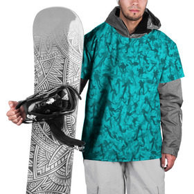 Накидка на куртку 3D с принтом Аквалангисты и русалки в Новосибирске, 100% полиэстер |  | вода | море | океан | охота | рыба | рыбак | рыбалка