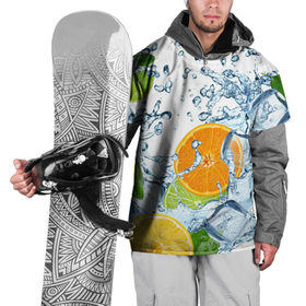 Накидка на куртку 3D с принтом Мульти фрукт в Новосибирске, 100% полиэстер |  | вода | еда | зима | искусство | лайм | лимон | листья | новинки | природа | солнце | фрукты