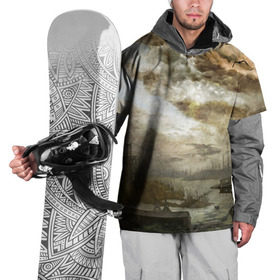 Накидка на куртку 3D с принтом Сталкер в Новосибирске, 100% полиэстер |  | Тематика изображения на принте: stalker | корабли
