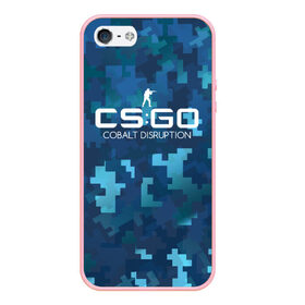 Чехол для iPhone 5/5S матовый с принтом cs:go - Cobalt Disruption (Ржавый кобальт) в Новосибирске, Силикон | Область печати: задняя сторона чехла, без боковых панелей | Тематика изображения на принте: cobalt | cs | csgo | desert | disruption | eagle | го | кобальт | кс | ржавый