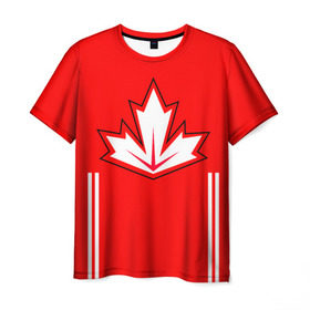 Мужская футболка 3D с принтом Сборная Канады по хоккею 2016 в Новосибирске, 100% полиэфир | прямой крой, круглый вырез горловины, длина до линии бедер | world cup hockey | брент бёрс | вратарь | дрю даути | защитник | канада | клюшка | кубок мира | нападающий | петерс билл | сanada | сборная канады | сидни патрик кросби | хоккей | хоккейная форма | шайба