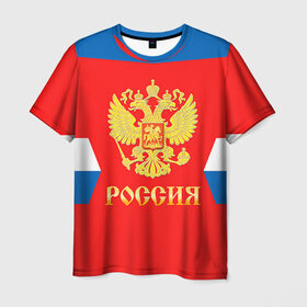 Мужская футболка 3D с принтом Форма № 13 DATSTUK в Новосибирске, 100% полиэфир | прямой крой, круглый вырез горловины, длина до линии бедер | 13 datstuk | world cup hockey | клюшка | кубок мира | павел дацюк | россия | сборная россии | хоккейная форма | шайба