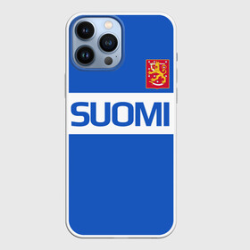 Чехол для iPhone 13 Pro Max с принтом Сборная Финляндии по хоккею в Новосибирске,  |  | finland | hockey | вратарь | защитник | клюшка | кубок мира | микко коскинен | нападающий | сами ватанен | сборная канады | финляндия | хоккей | хоккейная форма | ярно коскиранта