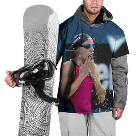 Накидка на куртку 3D с принтом Пловец в Новосибирске, 100% полиэстер |  | Тематика изображения на принте: swimmer