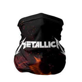Бандана-труба 3D с принтом Metallica fire в Новосибирске, 100% полиэстер, ткань с особыми свойствами — Activecool | плотность 150‒180 г/м2; хорошо тянется, но сохраняет форму | металлика