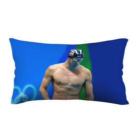 Подушка 3D антистресс с принтом Michael Phelps в Новосибирске, наволочка — 100% полиэстер, наполнитель — вспененный полистирол | состоит из подушки и наволочки на молнии | бассейн | пловец | чемпион. фелепс