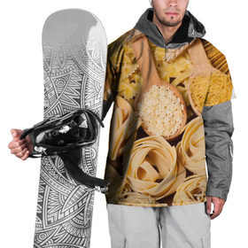 Накидка на куртку 3D с принтом Макарошки в Новосибирске, 100% полиэстер |  | Тематика изображения на принте: еда | макароны | текстуры | узоры