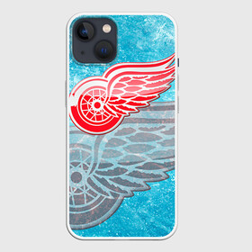 Чехол для iPhone 13 с принтом Хоккей 3 в Новосибирске,  |  | nhl | stanley cup |  detroit red wings | детройд | детройт ред уингз | кубок стенли | кубок стэнли | марченко | нхл | хоккей | хоккейный клуб