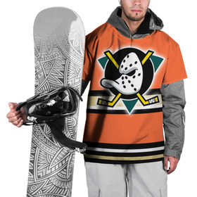 Накидка на куртку 3D с принтом Хоккей 7 в Новосибирске, 100% полиэстер |  | anaheim ducks | nhl | stanley cup | кубок стенли | кубок стэнли | нхл | хоккей | хоккейный клуб