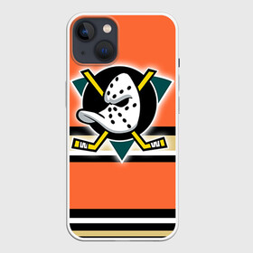 Чехол для iPhone 13 с принтом Хоккей 7 в Новосибирске,  |  | anaheim ducks | nhl | stanley cup | кубок стенли | кубок стэнли | нхл | хоккей | хоккейный клуб