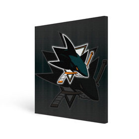 Холст квадратный с принтом Хоккей 11 в Новосибирске, 100% ПВХ |  | nhl | san jose sharks | sharks | stanley cup | кубок стенли | кубок стэнли | нхл | сан хосе | сан хосе шаркс | хоккей | хоккейный клуб | шаркс