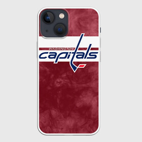 Чехол для iPhone 13 mini с принтом Хоккей 12 в Новосибирске,  |  | nhl | stanley cup | washington capitals |  вашингтон капиталс | вашингтон кэпиталз | кубок стенли | кубок стэнли | нхл | овечкин | хоккей | хоккейный клуб